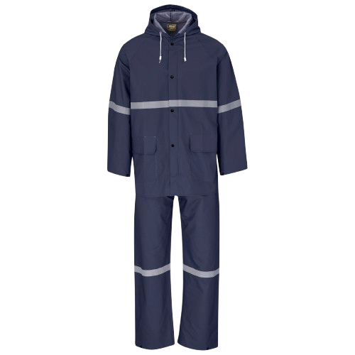 Light Duty Tornado Hi-Viz Reflective Rubberised Rainsuit