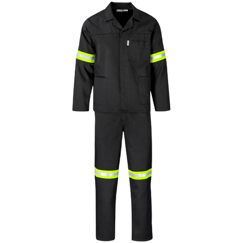 Trade Polycotton Conti Suit - Reflective Arms & Legs [Yellow Tape]