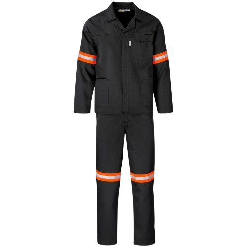 Trade Polycotton Conti Suit - Reflective Arms & Legs [Orange Tape]