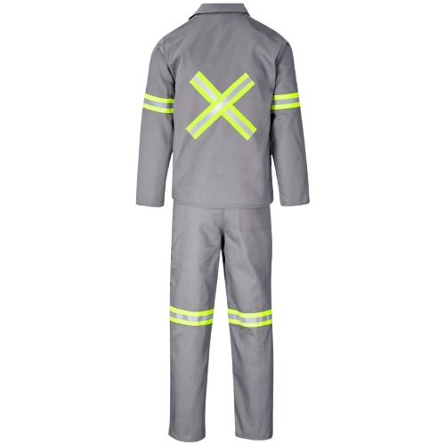 Trade Polycotton Conti Suit - Reflective Arms, Legs & Back [Yellow Tape]