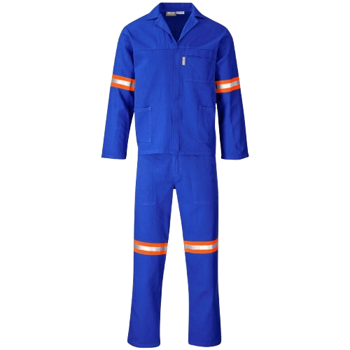 Technician 100% Cotton Conti Suit - Reflective Arms & Legs [Orange Tape]