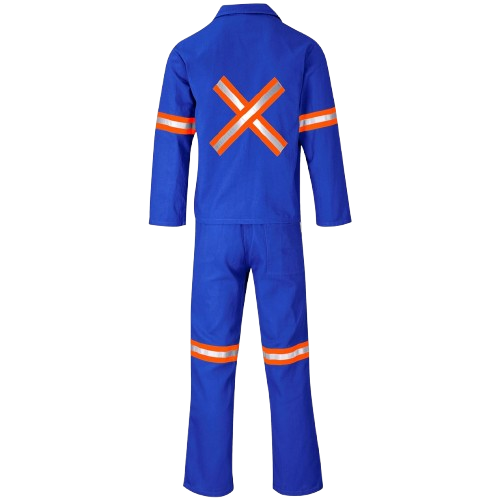 Technician 100% Cotton Conti Suit - Reflective Arms, Legs & Back [Orange Tape]